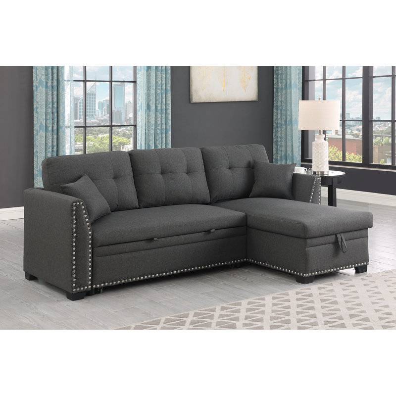 Latitude Run® Condrey 81'' Wide Reversible Sleeper Sofa & Chaise & Reviews Wayfair
